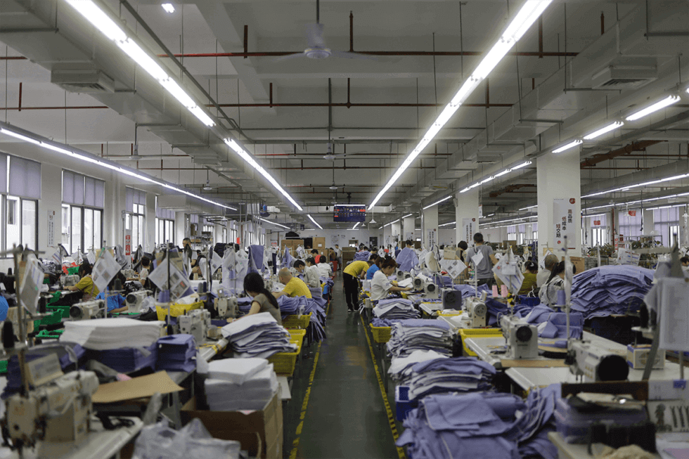 Línea de producción de bolsos de referencia
